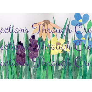 Flower Garden; Painted Paper Art